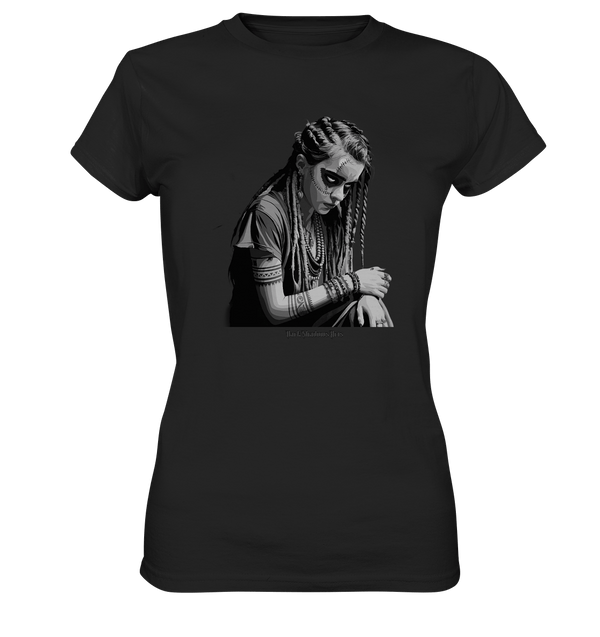 Enigmatic Veil Tattooed Persona - Ladies Premium Shirt | Lady - Shirts | Dark Shadows Arts