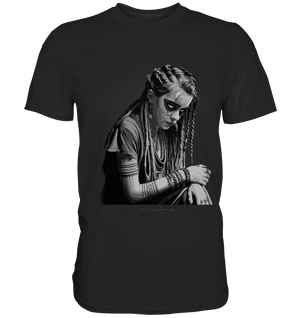 Enigmatic Veil Tattooed Persona - Premium Shirt | Unisex - Shirts | Dark Shadows Arts