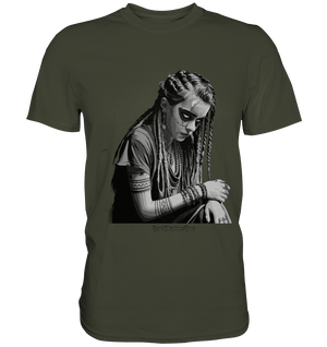 Enigmatic Veil Tattooed Persona - Premium Shirt | Unisex - Shirts | Dark Shadows Arts