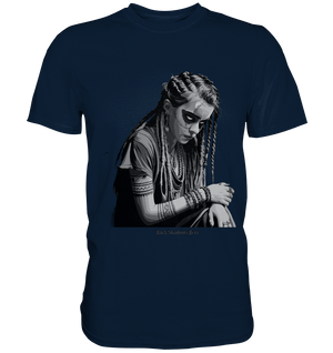 Enigmatic Veil Tattooed Persona - Premium Shirt | Unisex - Shirts | Dark Shadows Arts