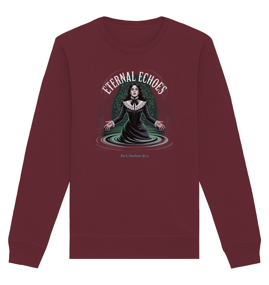 Eternal Echoes ????️ – Viktorianischer Geist in düsterer Eleganz - Organic Basic Unisex Sweatshirt | Sweatshirts | Dark Shadows Arts