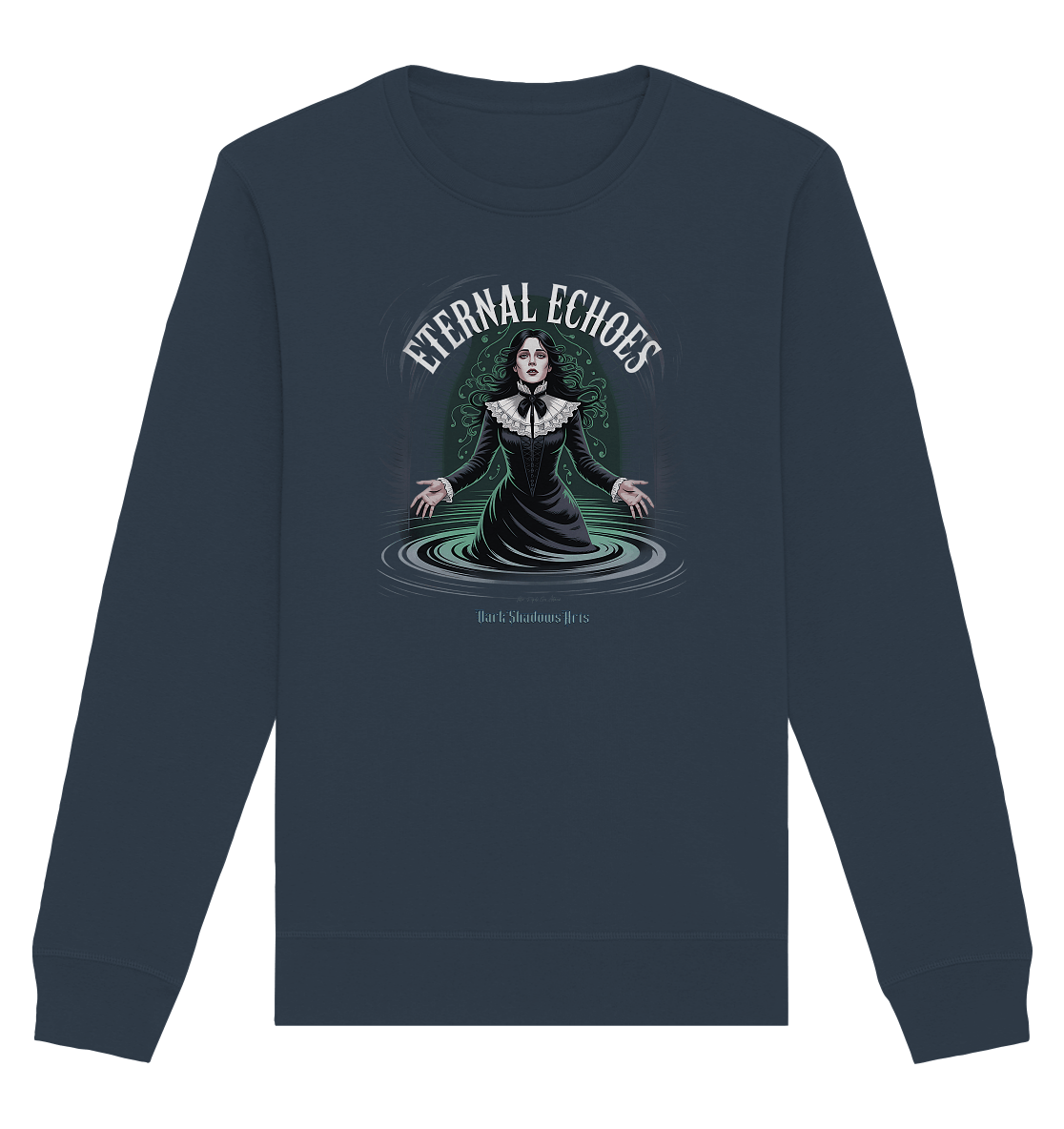 Eternal Echoes ????️ – Viktorianischer Geist in düsterer Eleganz - Organic Basic Unisex Sweatshirt | Sweatshirts | Dark Shadows Arts