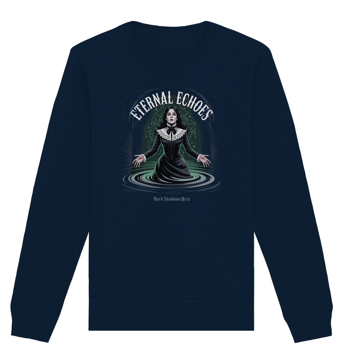 Eternal Echoes ????️ – Viktorianischer Geist in düsterer Eleganz - Organic Basic Unisex Sweatshirt | Sweatshirts | Dark Shadows Arts