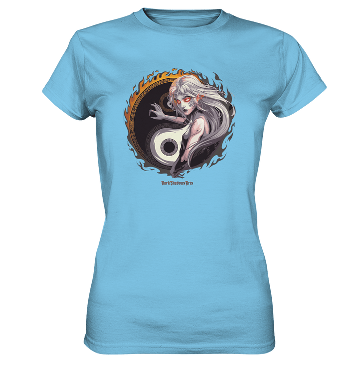 Eternal Flames Yin Yang Guardian - Ladies Premium Shirt | Lady - Shirts | Dark Shadows Arts