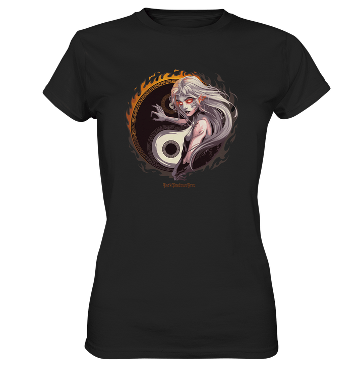 Eternal Flames Yin Yang Guardian - Ladies Premium Shirt | Lady - Shirts | Dark Shadows Arts