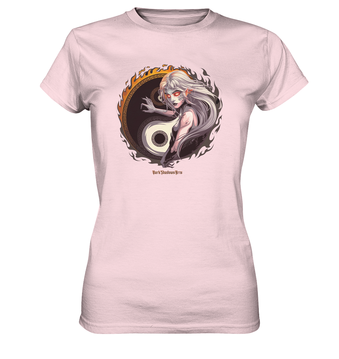 Eternal Flames Yin Yang Guardian - Ladies Premium Shirt | Lady - Shirts | Dark Shadows Arts