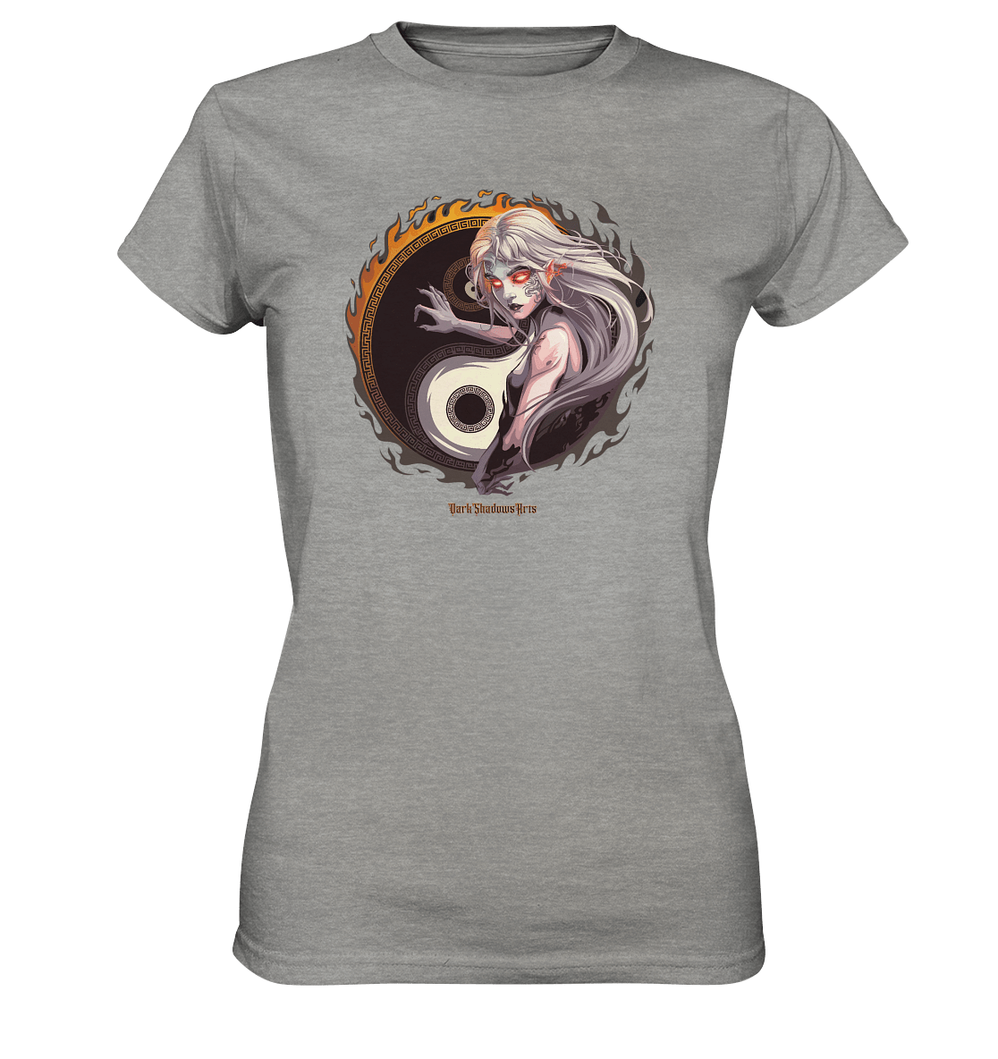 Eternal Flames Yin Yang Guardian - Ladies Premium Shirt | Lady - Shirts | Dark Shadows Arts