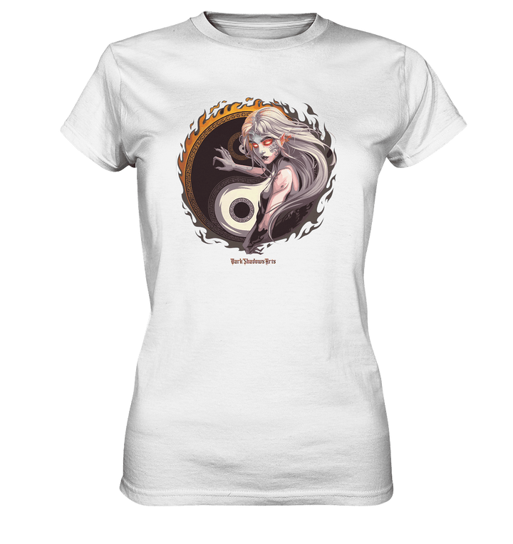 Eternal Flames Yin Yang Guardian - Ladies Premium Shirt | Lady - Shirts | Dark Shadows Arts