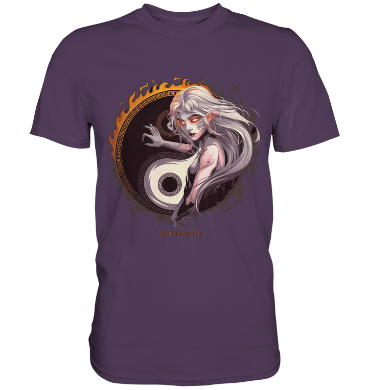 Eternal Flames Yin Yang Guardian - Premium Shirt | Unisex - Shirts | Dark Shadows Arts