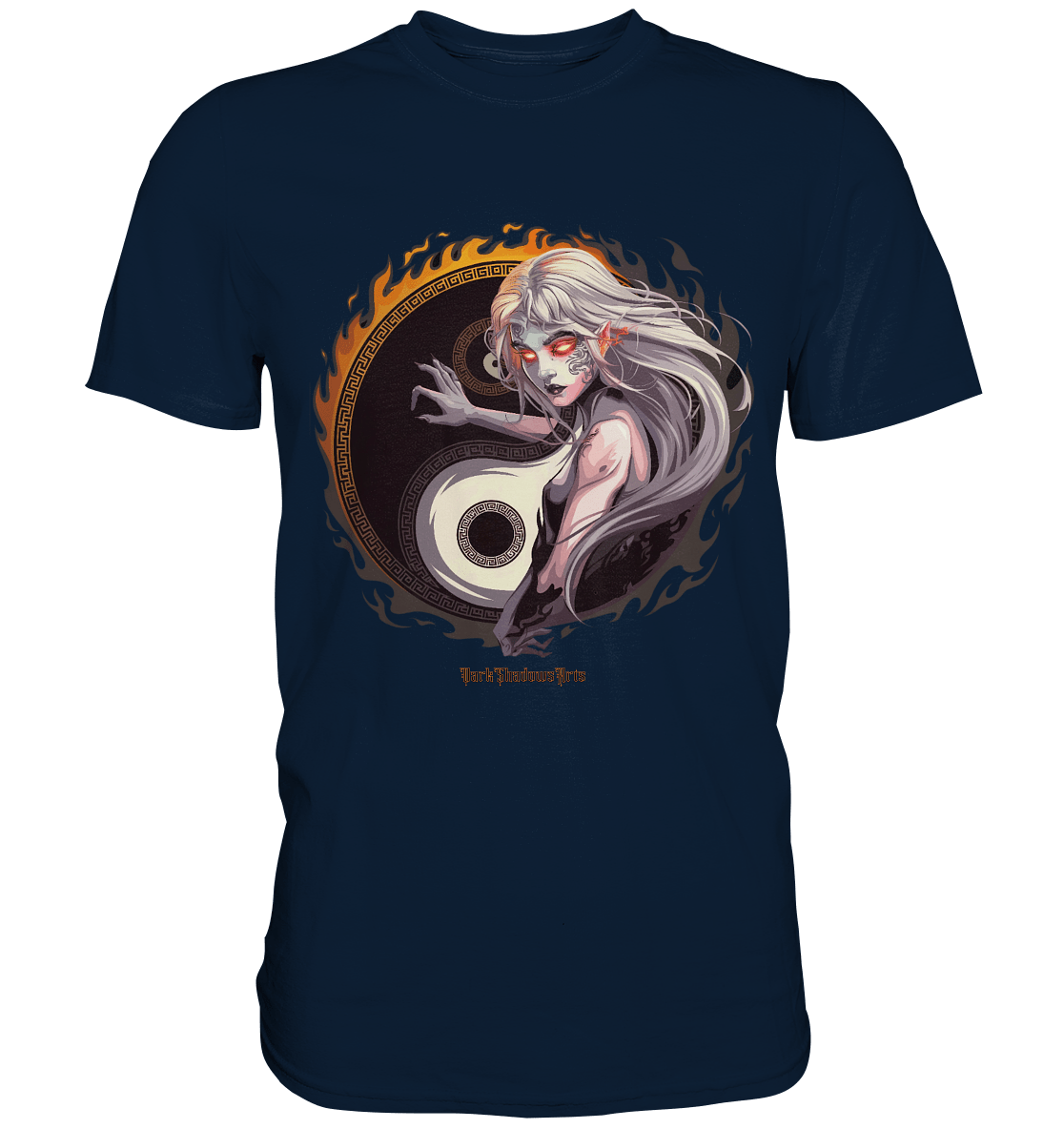 Eternal Flames Yin Yang Guardian - Premium Shirt | Unisex - Shirts | Dark Shadows Arts