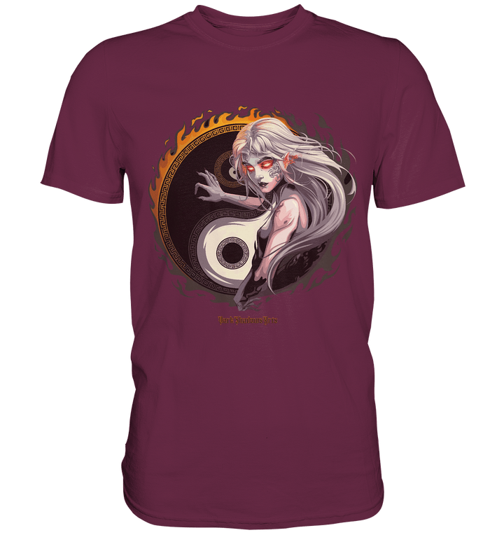 Eternal Flames Yin Yang Guardian - Premium Shirt | Unisex - Shirts | Dark Shadows Arts