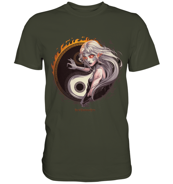 Eternal Flames Yin Yang Guardian - Premium Shirt | Unisex - Shirts | Dark Shadows Arts