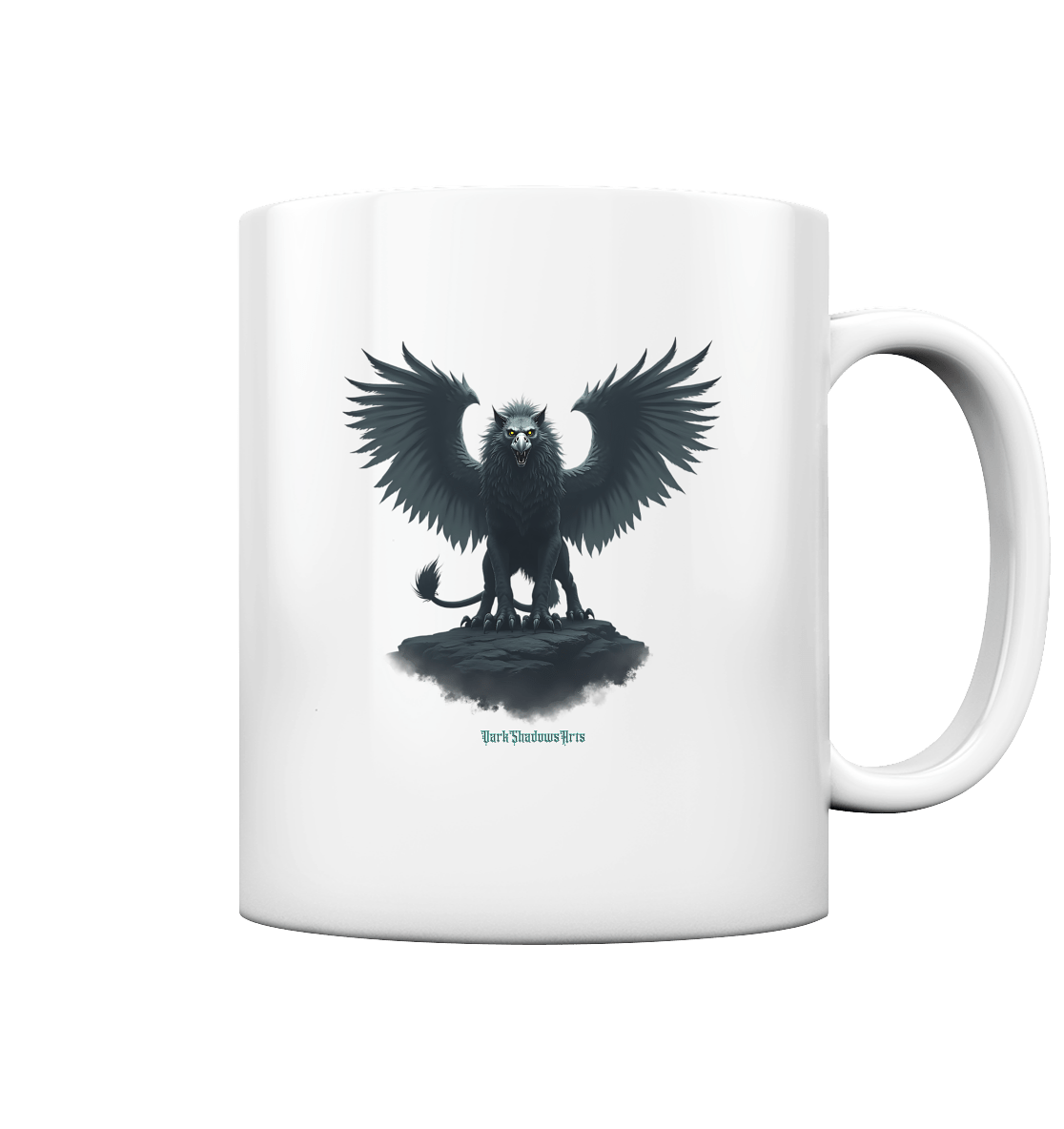 Eternal Guardian - The Enigmatic Griffin - Tasse glossy | Trinkgefäße | Dark Shadows Arts