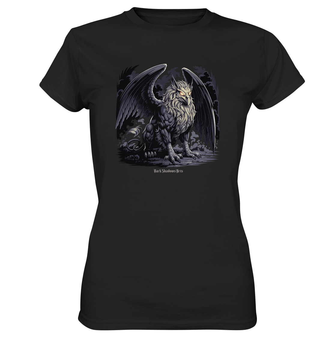 Eternal Guardian - The Enigmatic Stone Griffin - Ladies Premium Shirt | Lady - Shirts | Dark Shadows Arts