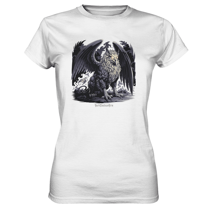 Eternal Guardian - The Enigmatic Stone Griffin - Ladies Premium Shirt | Lady - Shirts | Dark Shadows Arts