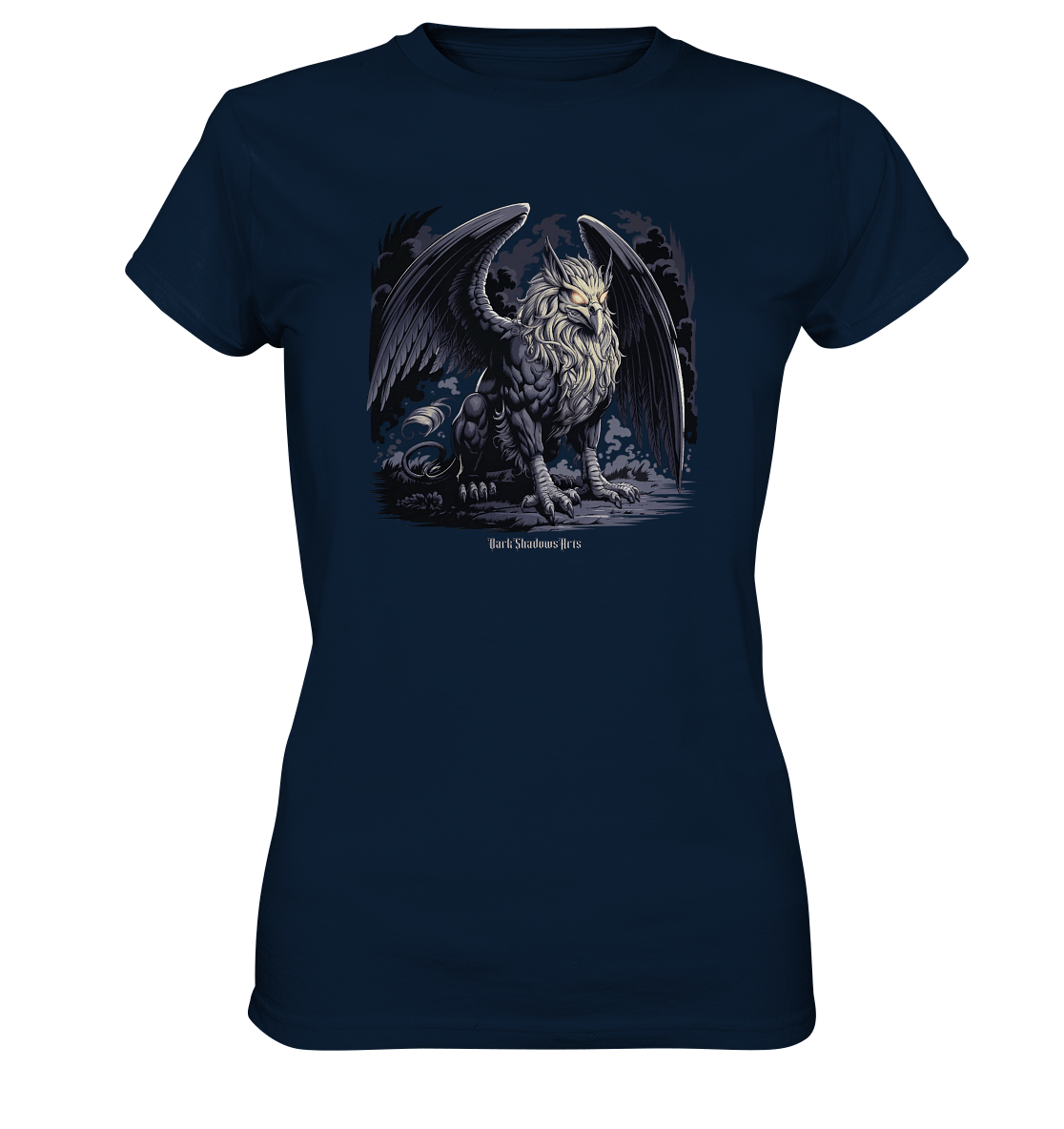 Eternal Guardian - The Enigmatic Stone Griffin - Ladies Premium Shirt | Lady - Shirts | Dark Shadows Arts