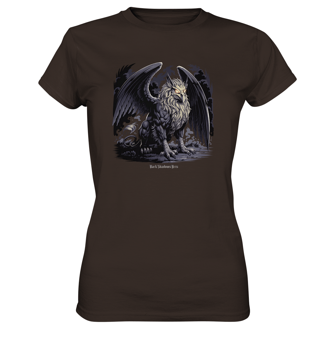 Eternal Guardian - The Enigmatic Stone Griffin - Ladies Premium Shirt | Lady - Shirts | Dark Shadows Arts