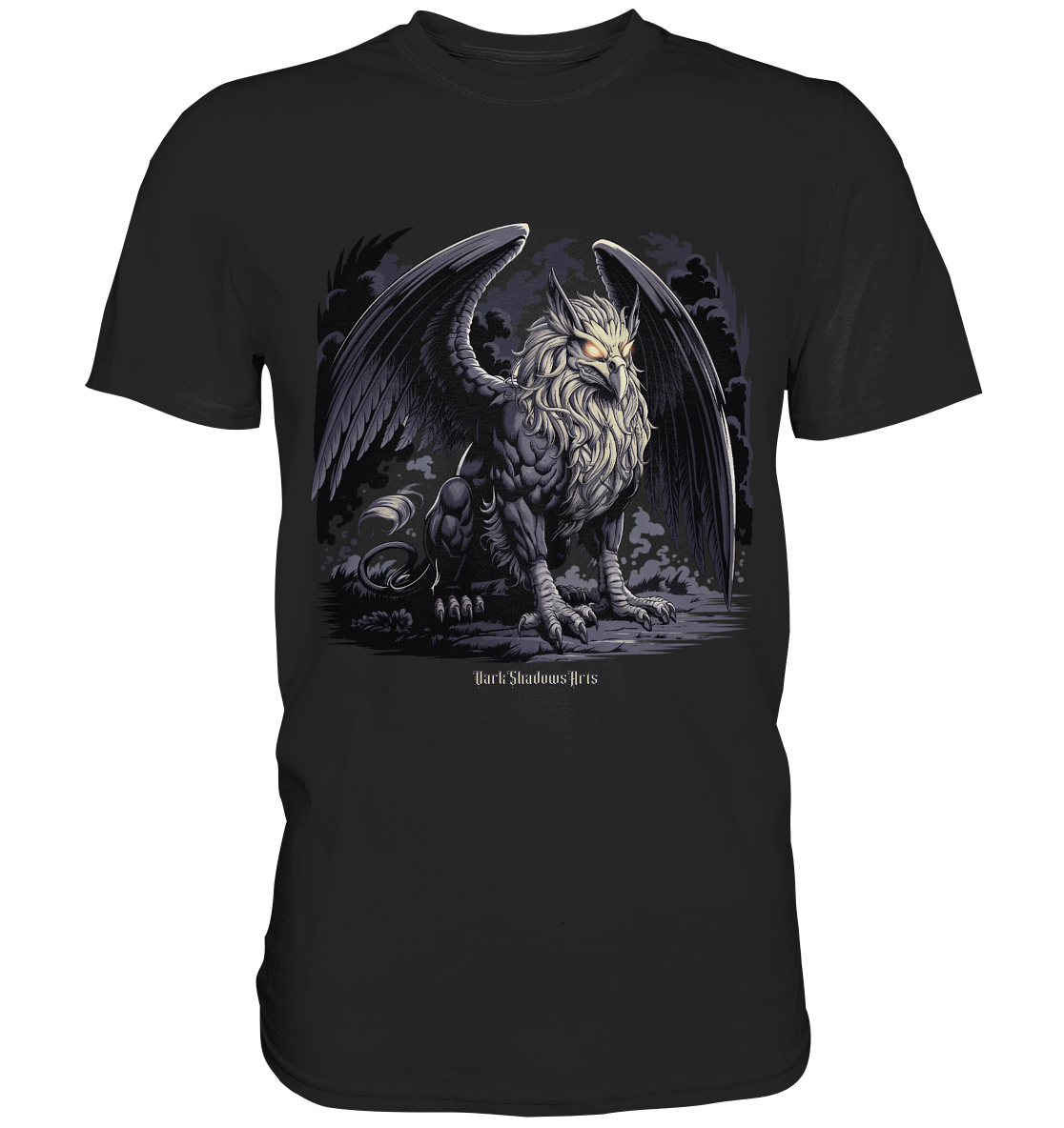 Eternal Guardian - The Enigmatic Stone Griffin - Premium Shirt | Unisex - Shirts | Dark Shadows Arts