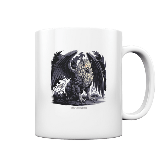 Eternal Guardian - The Enigmatic Stone Griffin - Tasse glossy | Trinkgefäße | Dark Shadows Arts
