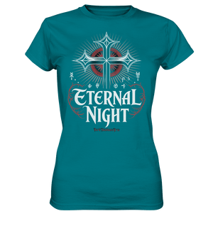 ETERNAL NIGHT – Mystisches gotisches Design mit Kreuz und Symbolen - Ladies Premium Shirt | Lady - Shirts | Dark Shadows Arts