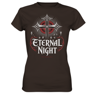 ETERNAL NIGHT – Mystisches gotisches Design mit Kreuz und Symbolen - Ladies Premium Shirt | Lady - Shirts | Dark Shadows Arts