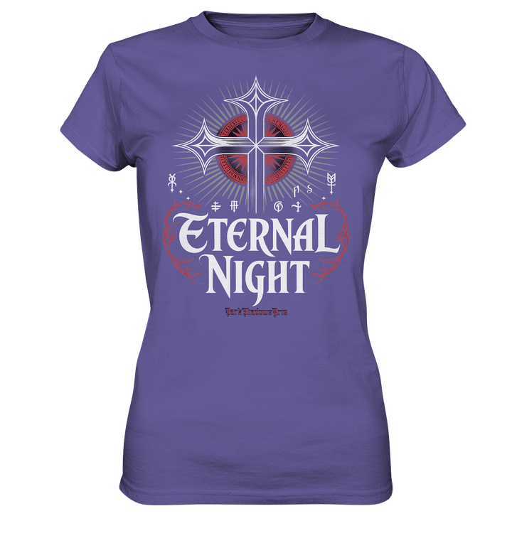 ETERNAL NIGHT – Mystisches gotisches Design mit Kreuz und Symbolen - Ladies Premium Shirt | Lady - Shirts | Dark Shadows Arts