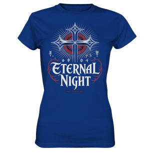 ETERNAL NIGHT – Mystisches gotisches Design mit Kreuz und Symbolen - Ladies Premium Shirt | Lady - Shirts | Dark Shadows Arts