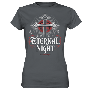 ETERNAL NIGHT – Mystisches gotisches Design mit Kreuz und Symbolen - Ladies Premium Shirt | Lady - Shirts | Dark Shadows Arts