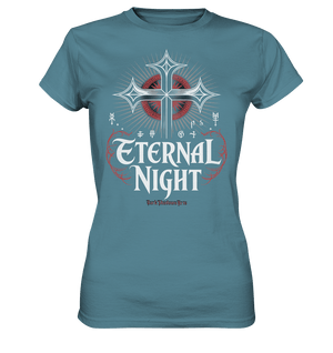 ETERNAL NIGHT – Mystisches gotisches Design mit Kreuz und Symbolen - Ladies Premium Shirt | Lady - Shirts | Dark Shadows Arts
