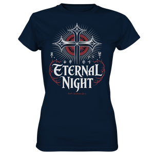 ETERNAL NIGHT – Mystisches gotisches Design mit Kreuz und Symbolen - Ladies Premium Shirt | Lady - Shirts | Dark Shadows Arts