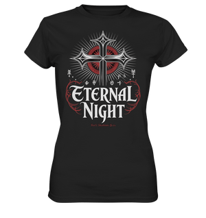 ETERNAL NIGHT – Mystisches gotisches Design mit Kreuz und Symbolen - Ladies Premium Shirt | Lady - Shirts | Dark Shadows Arts