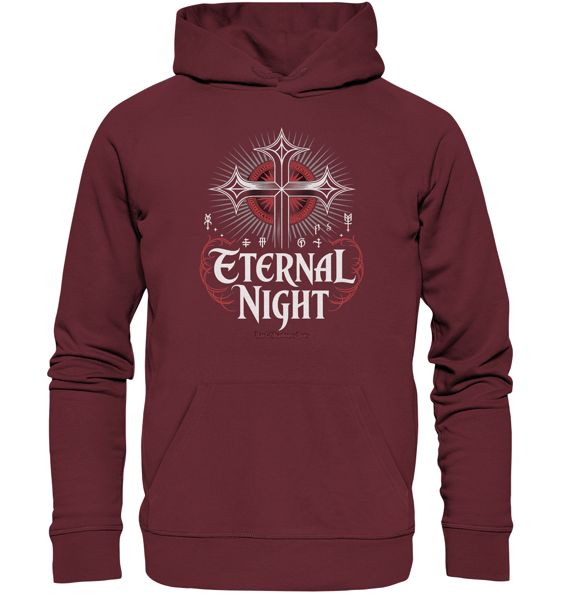 ETERNAL NIGHT – Mystisches gotisches Design mit Kreuz und Symbolen - Organic Hoodie | Hoodies | Dark Shadows Arts