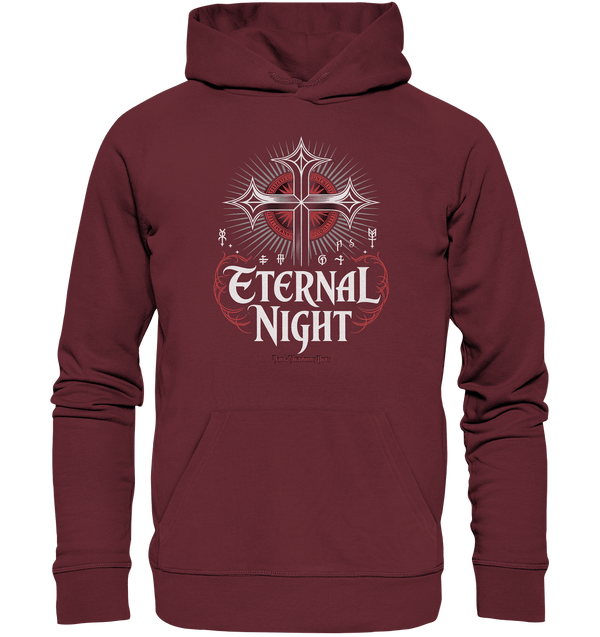 ETERNAL NIGHT – Mystisches gotisches Design mit Kreuz und Symbolen - Organic Hoodie | Hoodies | Dark Shadows Arts