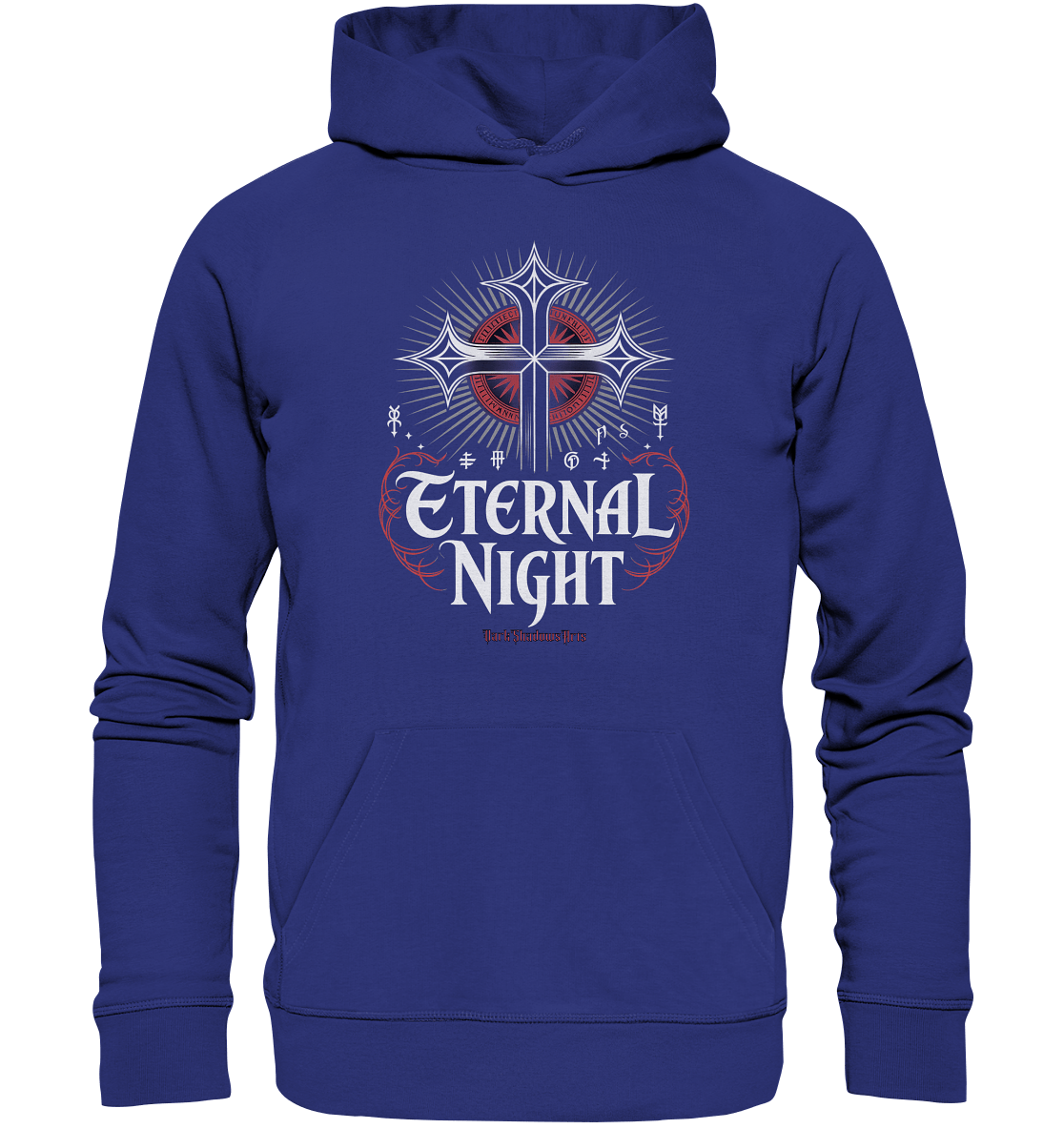 ETERNAL NIGHT – Mystisches gotisches Design mit Kreuz und Symbolen - Organic Hoodie | Hoodies | Dark Shadows Arts