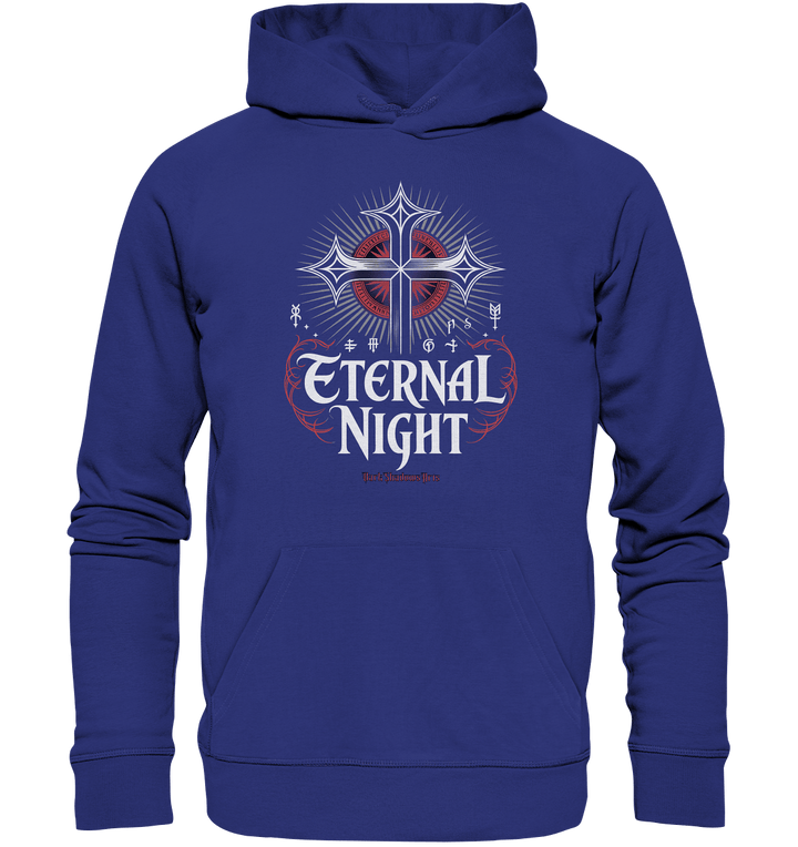 ETERNAL NIGHT – Mystisches gotisches Design mit Kreuz und Symbolen - Organic Hoodie | Hoodies | Dark Shadows Arts