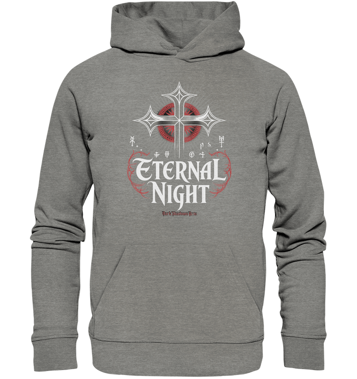 ETERNAL NIGHT – Mystisches gotisches Design mit Kreuz und Symbolen - Organic Hoodie | Hoodies | Dark Shadows Arts