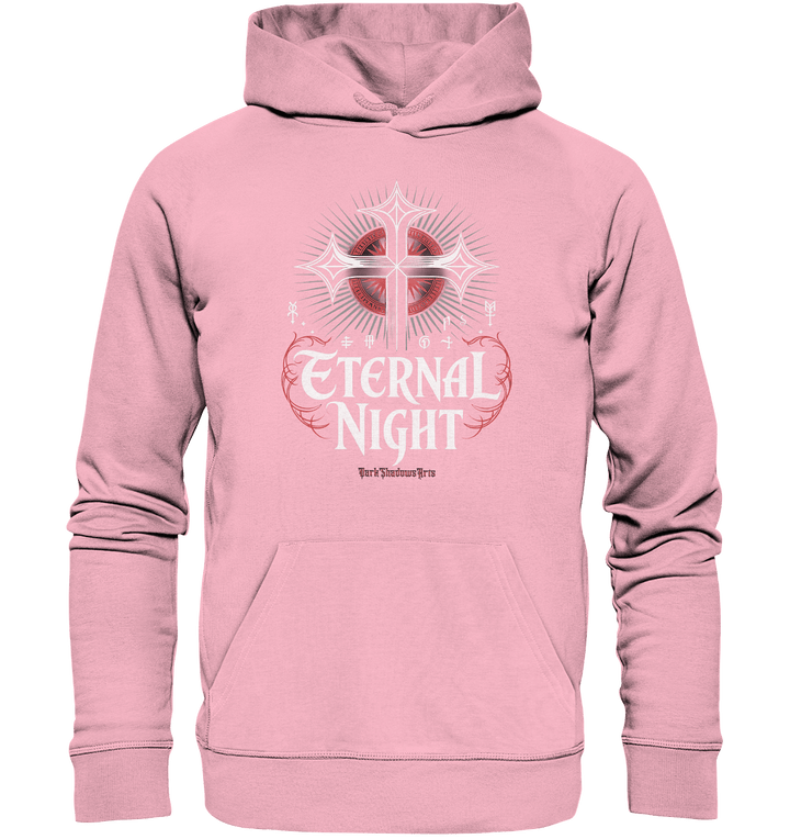 ETERNAL NIGHT – Mystisches gotisches Design mit Kreuz und Symbolen - Organic Hoodie | Hoodies | Dark Shadows Arts