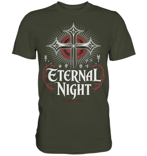 ETERNAL NIGHT – Mystisches gotisches Design mit Kreuz und Symbolen - Premium Shirt | Unisex - Shirts | Dark Shadows Arts