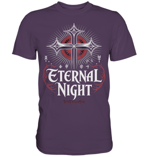 ETERNAL NIGHT – Mystisches gotisches Design mit Kreuz und Symbolen - Premium Shirt | Unisex - Shirts | Dark Shadows Arts