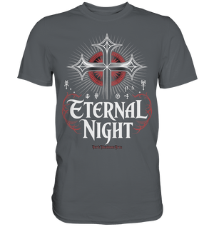 ETERNAL NIGHT – Mystisches gotisches Design mit Kreuz und Symbolen - Premium Shirt | Unisex - Shirts | Dark Shadows Arts