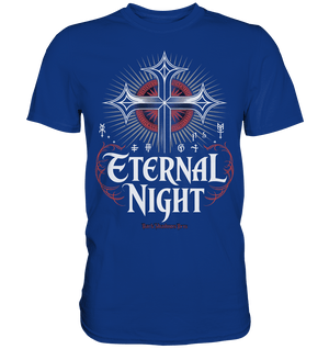 ETERNAL NIGHT – Mystisches gotisches Design mit Kreuz und Symbolen - Premium Shirt | Unisex - Shirts | Dark Shadows Arts