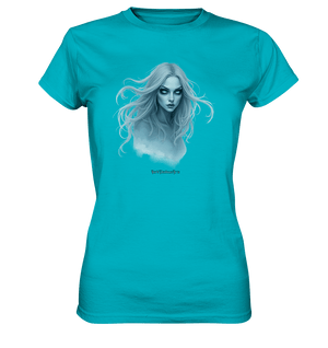 Ethereal Gaze - White - Haired Enigma - Ladies Premium Shirt | Lady - Shirts | Dark Shadows Arts