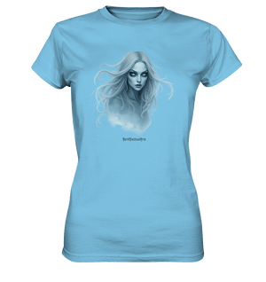 Ethereal Gaze - White - Haired Enigma - Ladies Premium Shirt | Lady - Shirts | Dark Shadows Arts