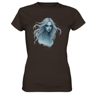 Ethereal Gaze - White - Haired Enigma - Ladies Premium Shirt | Lady - Shirts | Dark Shadows Arts