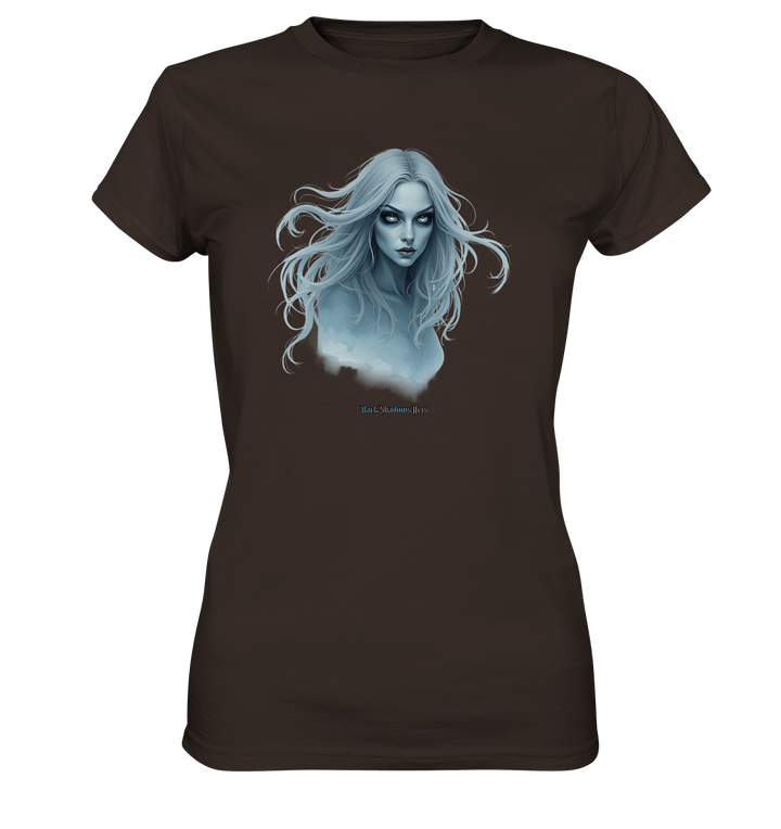 Ethereal Gaze - White - Haired Enigma - Ladies Premium Shirt | Lady - Shirts | Dark Shadows Arts