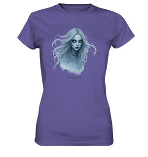 Ethereal Gaze - White - Haired Enigma - Ladies Premium Shirt | Lady - Shirts | Dark Shadows Arts