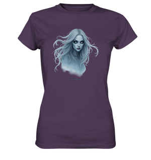 Ethereal Gaze - White - Haired Enigma - Ladies Premium Shirt | Lady - Shirts | Dark Shadows Arts