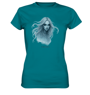 Ethereal Gaze - White - Haired Enigma - Ladies Premium Shirt | Lady - Shirts | Dark Shadows Arts