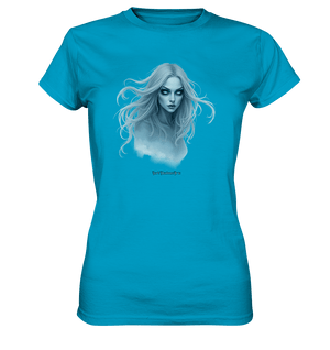 Ethereal Gaze - White - Haired Enigma - Ladies Premium Shirt | Lady - Shirts | Dark Shadows Arts