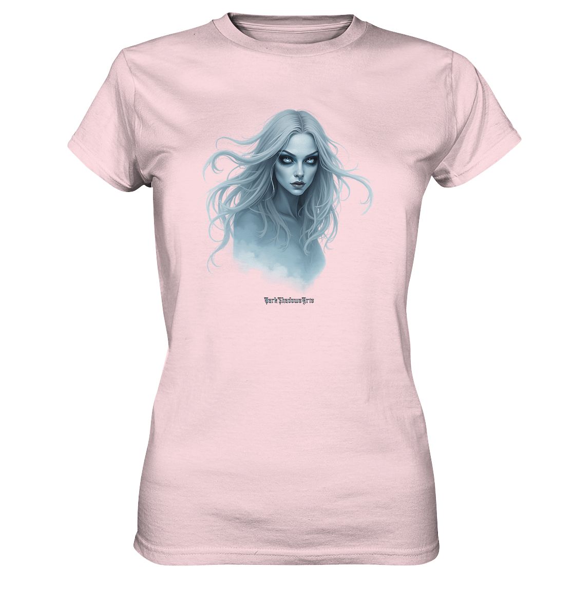 Ethereal Gaze - White - Haired Enigma - Ladies Premium Shirt | Lady - Shirts | Dark Shadows Arts